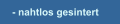 - nahtlos gesintert